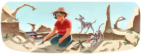 Google Doodle Mary Leakey 100 Jahre