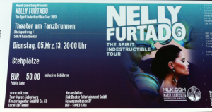 Nelly Furtado Tour 2013 Ticket