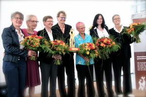 Ann Marie Krewer, Inge von Bönninghause, Renate Rampf, Susanne Baer, Marie Sichtermann, Musikerinnen (von li.)