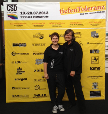 CSD-Macherinnen: Brigitte und Jasmin vom CSD Stuttgart