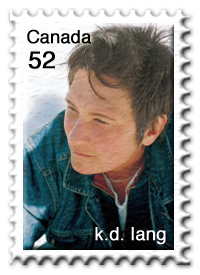 k.d. lang Briefmarke