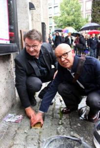 Stoplerstein Grillotheater Intendant Tombeil Wolfgang Berude