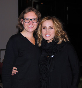 Lara Fabian mit Autorin Larissa